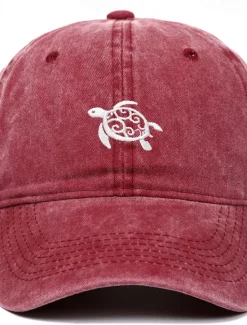 Best OUKU Men's Baseball Cap Sun Hat Trucker Hat Black Pink Cotton Embroidered Fashion Casual Street Daily Turtle Adjustable Sunscreen Breathable