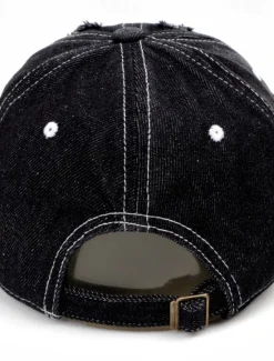 Outlet OUKU Men's Baseball Cap Sun Hat Trucker Hat Black Deep Blue Cotton Ripped Fashion Casual Street Daily Plain Adjustable Sunscreen Breathable
