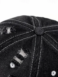 Outlet OUKU Men's Baseball Cap Sun Hat Trucker Hat Black Deep Blue Cotton Ripped Fashion Casual Street Daily Plain Adjustable Sunscreen Breathable