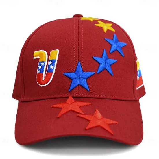 New OUKU Men's Baseball Cap Sun Hat Trucker Hat Wine Blue Cotton Embroidered Fashion Casual Daily Weekend Stars Adjustable Sunscreen Breathable