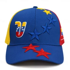 New OUKU Men's Baseball Cap Sun Hat Trucker Hat Wine Blue Cotton Embroidered Fashion Casual Daily Weekend Stars Adjustable Sunscreen Breathable