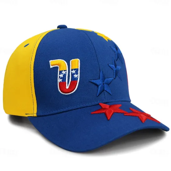 New OUKU Men's Baseball Cap Sun Hat Trucker Hat Wine Blue Cotton Embroidered Fashion Casual Daily Weekend Stars Adjustable Sunscreen Breathable