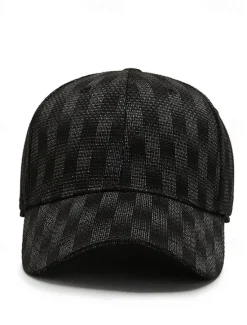 Clearance OUKU Men's Baseball Cap Sun Hat Black Blue 100% Cotton Travel Beach Outdoor Vacation Plain Sunscreen Fashion Elastic
