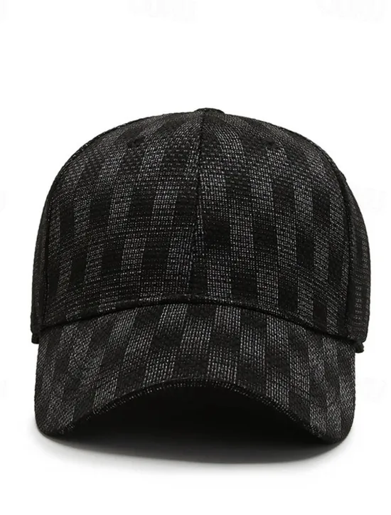 Clearance OUKU Men's Baseball Cap Sun Hat Black Blue 100% Cotton Travel Beach Outdoor Vacation Plain Sunscreen Fashion Elastic
