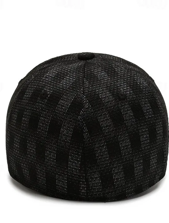 Clearance OUKU Men's Baseball Cap Sun Hat Black Blue 100% Cotton Travel Beach Outdoor Vacation Plain Sunscreen Fashion Elastic