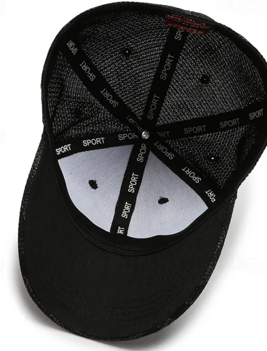 Clearance OUKU Men's Baseball Cap Sun Hat Black Blue 100% Cotton Travel Beach Outdoor Vacation Plain Sunscreen Fashion Elastic