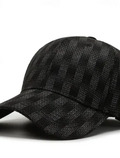 Clearance OUKU Men's Baseball Cap Sun Hat Black Blue 100% Cotton Travel Beach Outdoor Vacation Plain Sunscreen Fashion Elastic