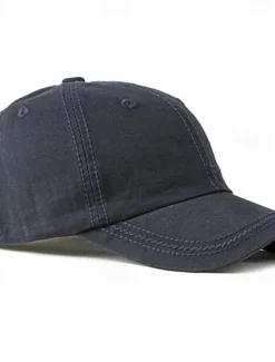 Hot OUKU Men's Baseball Cap Sun Hat Trucker Hat Light Khaki Black Polyester Embroidered Fashion Casual Street Daily Letter Adjustable Sunscreen Breathable