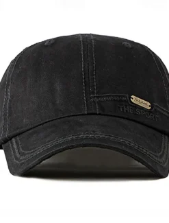 Hot OUKU Men's Baseball Cap Sun Hat Trucker Hat Light Khaki Black Polyester Embroidered Fashion Casual Street Daily Letter Adjustable Sunscreen Breathable