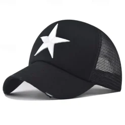 Clearance OUKU Men's Baseball Cap Sun Hat Trucker Hat Mesh Cap Black+Royal Blue Black Cotton Adjustable Fashion Daily Wear Festival Stars Casual / Daily