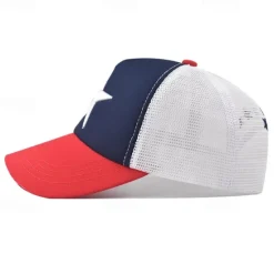 Clearance OUKU Men's Baseball Cap Sun Hat Trucker Hat Mesh Cap Black+Royal Blue Black Cotton Adjustable Fashion Daily Wear Festival Stars Casual / Daily