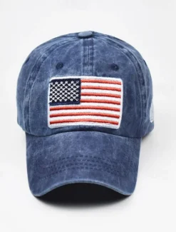 Outlet OUKU Men's Baseball Cap Sun Hat Trucker Hat Black Yellow Cotton Embroidered Fashion Casual Street Daily American US Flag Adjustable Sunscreen Breathable