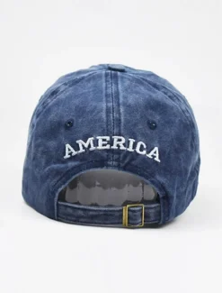 Outlet OUKU Men's Baseball Cap Sun Hat Trucker Hat Black Yellow Cotton Embroidered Fashion Casual Street Daily American US Flag Adjustable Sunscreen Breathable