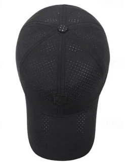 New OUKU Men's Baseball Cap Sun Hat Trucker Hat Black Polyester Fashion Casual Street Daily Plain Adjustable Sunscreen Breathable Quick Dry White