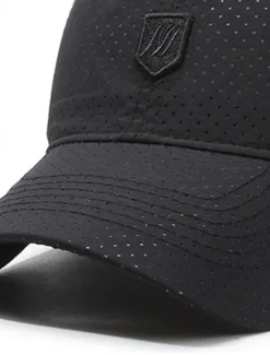 New OUKU Men's Baseball Cap Sun Hat Trucker Hat Black Polyester Fashion Casual Street Daily Plain Adjustable Sunscreen Breathable Quick Dry White