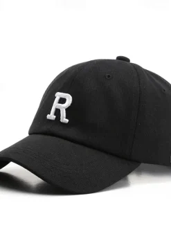 Online OUKU Men's Baseball Cap Sun Hat Trucker Hat Black Brown Cotton Embroidered Fashion Casual Street Daily Letter Adjustable Sunscreen Breathable