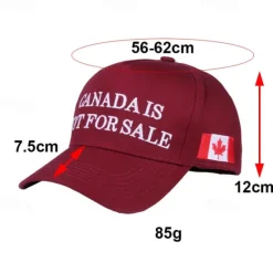 New OUKU Men's Baseball Cap Sun Hat Trucker Hat Black Wine Poly / Cotton Blend Embroidered Fashion Casual Daily Weekend Flag Character & Slogan Adjustable Sunscreen Breathable