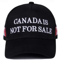 New OUKU Men's Baseball Cap Sun Hat Trucker Hat Black Wine Poly / Cotton Blend Embroidered Fashion Casual Daily Weekend Flag Character & Slogan Adjustable Sunscreen Breathable
