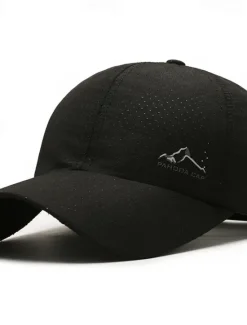 Discount OUKU Men's Baseball Cap Sun Hat Trucker Hat Black White Polyester Fashion Casual Street Daily Mountain Adjustable Sunscreen Breathable