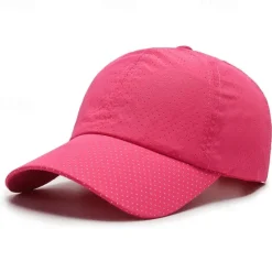 OUKU Men's Baseball Cap Sun Hat Trucker Hat White khaki Polyester Fashion Casual Street Daily Plain Adjustable Sunscreen Breathable