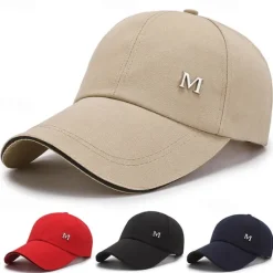 Sale OUKU Men's Baseball Cap Sun Hat Trucker Hat Black Red Polyester Fashion Casual Street Daily Letter Adjustable Sunscreen Breathable