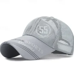 Best OUKU Men's Baseball Cap Sun Hat Sports Cap Black White Polyester Long Visor Brim Travel Refreshing Beach Outdoor Vacation Letter Printed Adjustable