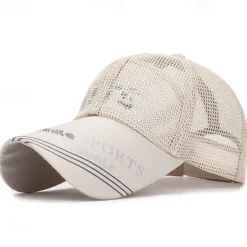 Best OUKU Men's Baseball Cap Sun Hat Sports Cap Black White Polyester Long Visor Brim Travel Refreshing Beach Outdoor Vacation Letter Printed Adjustable