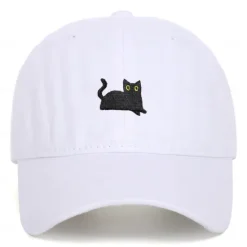 Best OUKU Men's Baseball Cap Sun Hat Trucker Hat White Dark Green Polyester Fashion Casual Street Daily Cat Adjustable Sunscreen Breathable