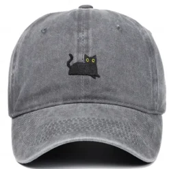Best OUKU Men's Baseball Cap Sun Hat Trucker Hat White Dark Green Polyester Fashion Casual Street Daily Cat Adjustable Sunscreen Breathable