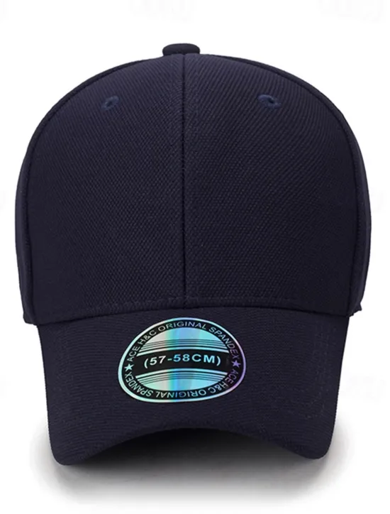 OUKU Men's Baseball Cap Trucker Hat Black Deep Blue Polyester Travel Beach Outdoor Vacation Plain Adjustable Sunscreen Breathable Fashion