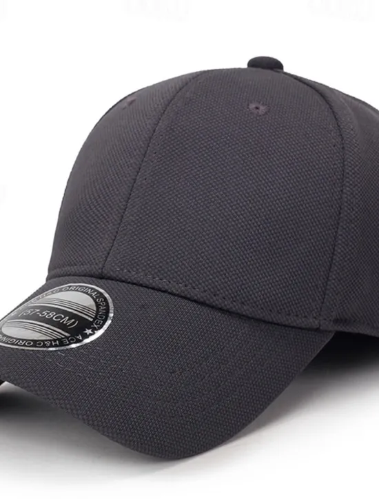 OUKU Men's Baseball Cap Trucker Hat Black Deep Blue Polyester Travel Beach Outdoor Vacation Plain Adjustable Sunscreen Breathable Fashion