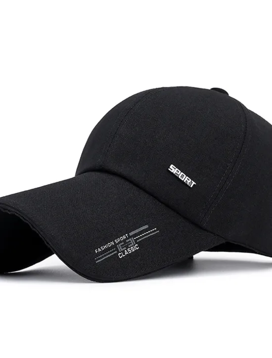 Clearance OUKU Men's Baseball Cap Trucker Hat Black Red Polyester Travel Beach Outdoor Vacation Plain Adjustable Sunscreen Breathable Fashion