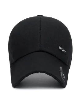 Clearance OUKU Men's Baseball Cap Trucker Hat Black Red Polyester Travel Beach Outdoor Vacation Plain Adjustable Sunscreen Breathable Fashion