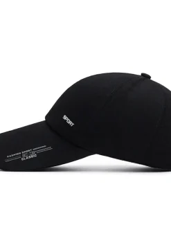 Clearance OUKU Men's Baseball Cap Trucker Hat Black Red Polyester Travel Beach Outdoor Vacation Plain Adjustable Sunscreen Breathable Fashion