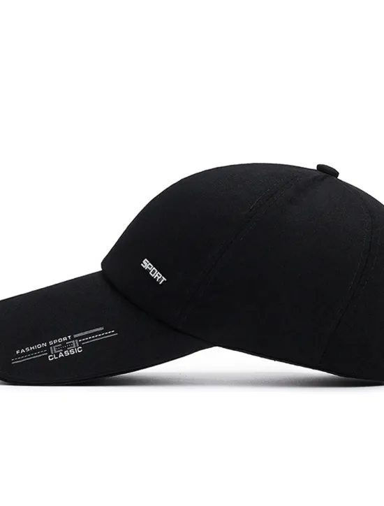 Clearance OUKU Men's Baseball Cap Trucker Hat Black Red Polyester Travel Beach Outdoor Vacation Plain Adjustable Sunscreen Breathable Fashion