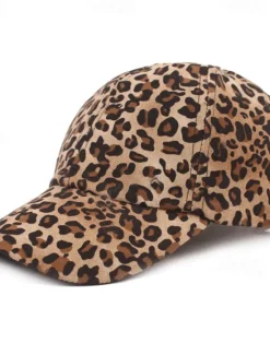 Clearance OUKU Men's Baseball Cap White Brown Cotton Print Streetwear Stylish Casual Daily Outdoor clothing Holiday Cheetah Print Zebra Print Sunscreen
