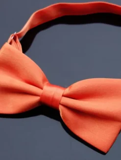 Discount OUKU Men's Basic Party Bow Tie - Solid Colored Men Satin Bowtie Classic Party Bow Tie Pre-Tied Formal Tuxedo Bow tie Adjustable