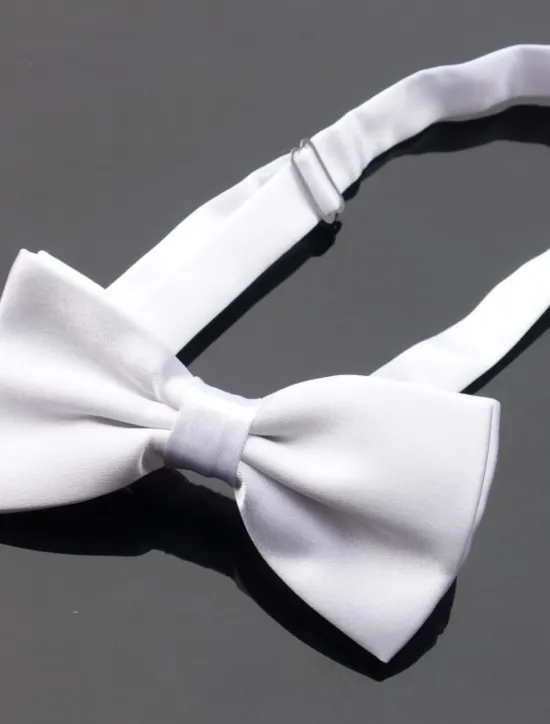Discount OUKU Men's Basic Party Bow Tie - Solid Colored Men Satin Bowtie Classic Party Bow Tie Pre-Tied Formal Tuxedo Bow tie Adjustable