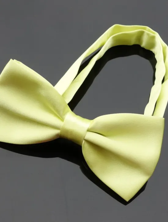 Discount OUKU Men's Basic Party Bow Tie - Solid Colored Men Satin Bowtie Classic Party Bow Tie Pre-Tied Formal Tuxedo Bow tie Adjustable