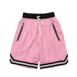 Hot OUKU Men's Basketball Shorts Gym Shorts Sport Basketball Running Casual Drawstring Elastic Waist Color Block Knee Length Gymnatics Activewear Black White Micro-elastic