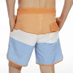 Sale OUKU Men's Bathing Suit Board Shorts Swim Shorts Swim Trunks Stripes Graphic Prints Quick dry Breathable Drawstring Elastic Waist Vacation Beach Hawaiian Casual Lake Blue Black