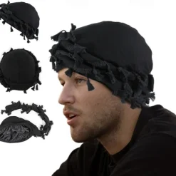 Outlet OUKU Men's Beanie Hat Beanies Black Yellow Polyester Tassel Cozy Daily Wear Going out Solid / Plain Color Breathable