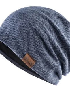 Discount OUKU Men's Beanie Hat Black Red Cotton Mesh Knitted Modern Contemporary Daily Wear Vacation Solid / Plain Color Lightweight Materials Convenient