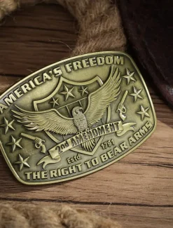 Sale OUKU Men's Belt Buckle Buckle Silver Bronze Alloy Vintage Style Retro Vintage Eagle Daily Religious Celebrations