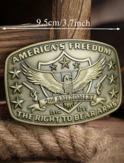 Sale OUKU Men's Belt Buckle Buckle Silver Bronze Alloy Vintage Style Retro Vintage Eagle Daily Religious Celebrations