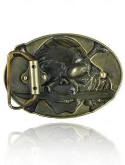 Discount OUKU Men's Belt Buckle Buckle Silver Bronze Alloy Vintage Style Retro Vintage Pirate Daily Religious Celebrations