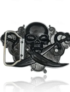 Discount OUKU Men's Belt Buckle Buckle Silver Bronze Alloy Vintage Style Retro Vintage Pirate Daily Religious Celebrations