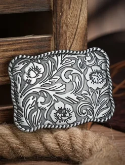 Best OUKU Men's Belt Buckle Buckle Silver Bronze Alloy Vintage Style Retro Vintage Flower / Plants Daily Religious Celebrations