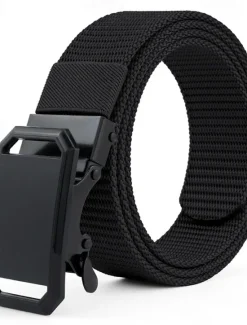 Discount OUKU Men's Belt Nylon Belt Outdoor Belt Waist Belt Black Navy Blue Nylon Adjustable Heavy-Duty Plain Outdoor Daily