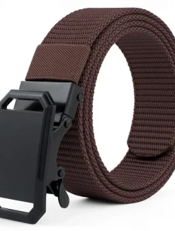 Discount OUKU Men's Belt Nylon Belt Outdoor Belt Waist Belt Black Navy Blue Nylon Adjustable Heavy-Duty Plain Outdoor Daily